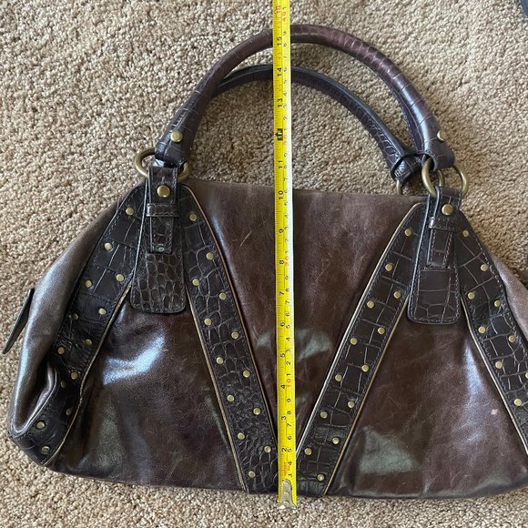 Via Spiga  two tone studded dome satchel - Picture 8 of 10